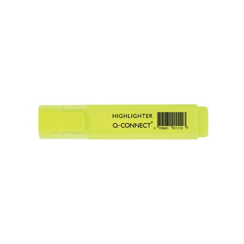 Q-CONNECT YELLOW HIGHLIGHTER PEN (PACK OF 10) KF01111