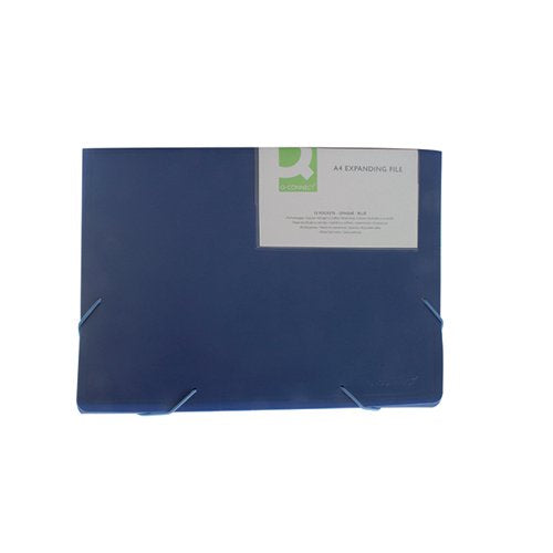 Q-Connect Expanding File, A-Z, Foolscap, 15 Pockets, Manilla - Durable