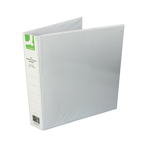 Q-CONNECT PRESENTATION 40MM 4D RING BINDER A4 WHITE (PACK OF 6) KF01329Q