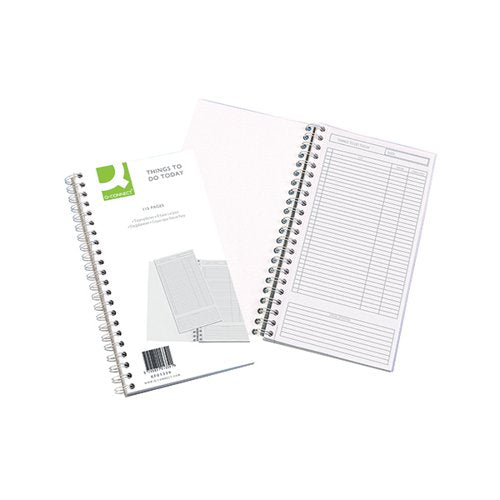 Q-CONNECT WIREBOUND THINGS TO DO TODAY BOOK 150X280MM KF0133