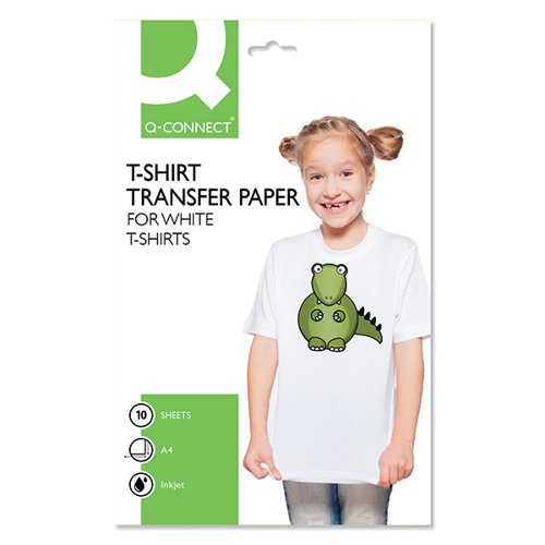 Q-CONNECT T-SHIRT TRANSFER PAPER (PACK OF 10) KF01430