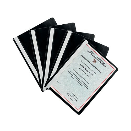 Q-CONNECT PROJECT FOLDER A4 BLACK (PACK OF 25) KF01453