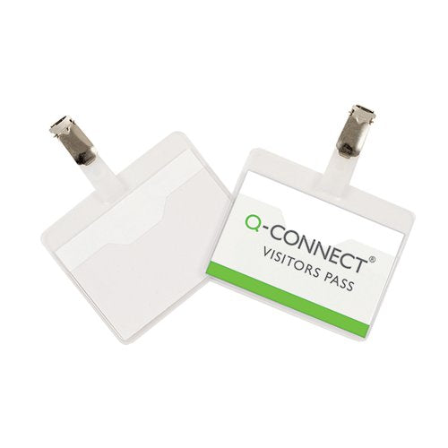 Q-CONNECT VISITOR BADGE 60X90MM (25 PACK) KF01560
