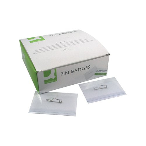 Q-CONNECT PIN BADGE 54X90MM (50 PACK) KF01564