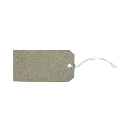 STRUNG TAG 120X60MM BUFF (1000 PACK) KF01600