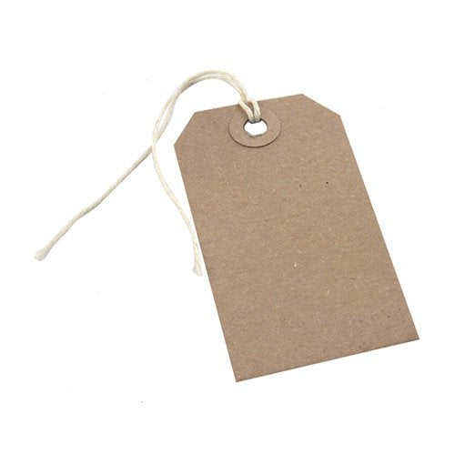 STRUNG TAG 146X73MM BUFF (1000 PACK) KF01613