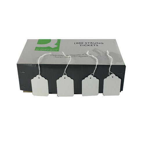 STRUNG TICKET 57X38MM WHITE (1000 PACK) KF01621