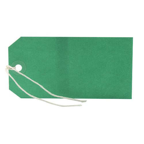 STRUNG TAG 120X60MM GREEN (1000 PACK) KF01624