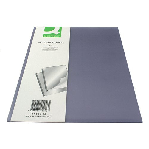 Q-CONNECT CLEAR A4 CLEAR COVERS (20 PACK) KF01946