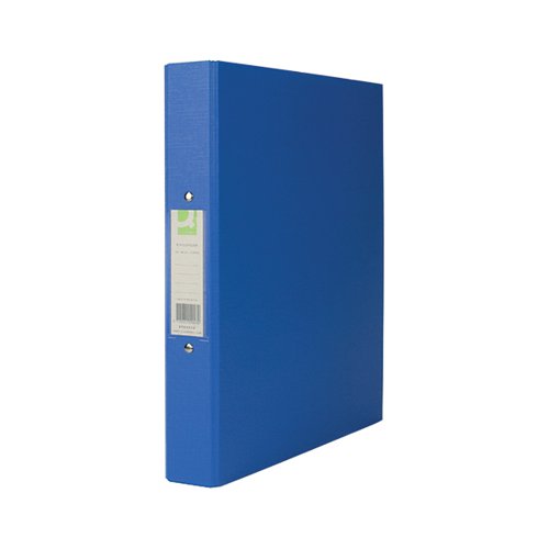 Q-CONNECT 25MM 2 RING BINDER POLYPROPYLENE A4 BLUE (PACK OF 10) KF02003