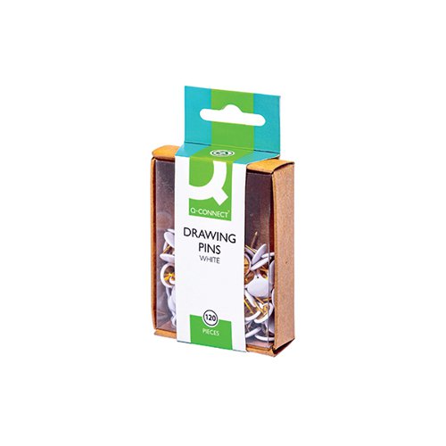 Q-CONNECT DRAWING PINS WHITE (1200 PACK) KF02019Q