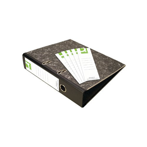 Q-CONNECT LEVER ARCH SPINE LABELS WHITE (PACK OF 10) KF02217