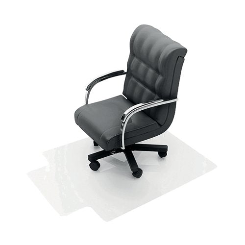 Q-CONNECT CHAIR MAT STUDDED UNDERSIDE FOR SECURE GRIP 1219X920X2MM PVC CLEAR KF02255