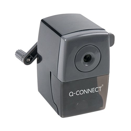 Q-CONNECT DESKTOP PENCIL SHARPENER BLACK (AUTOSTOP FEATURE PREVENTS OVER SHARPENING) KF02291
