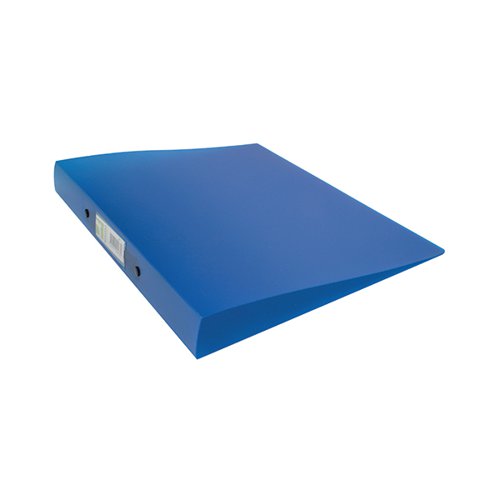 Q-CONNECT 2 RING BINDER FROSTED A4 BLUE (FROSTED POLYPROPYLENE COVERS WITH 25MM CAPACITY) KF02483
