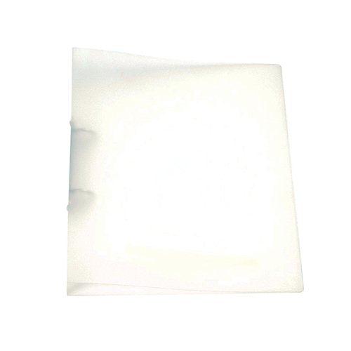 Q-CONNECT 2 RING BINDER FROSTED A4 CLEAR (25MM CAPACITY AND HAS A SPINE LABEL) KF02487