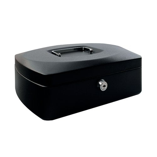 Q-CONNECT CASH BOX 12 INCH BLACK KF02604