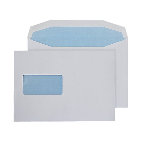 Q-CONNECT MACHINE ENVELOPE 162X238MM WINDOW GUMMED 90GSM WHI