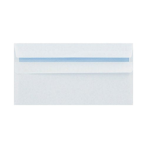 Q-CONNECT DL ENVELOPES PLAIN WALLET PEEL AND SEAL 100GSM WHI