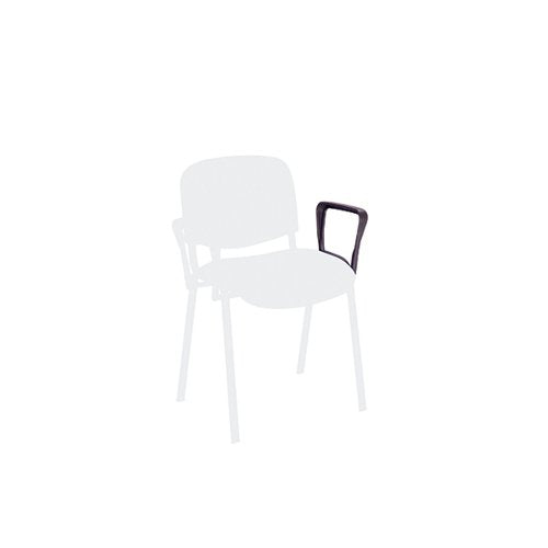 JEMINI ARMS FOR STACKING CHAIR 310X380X110MM BLACK (PACK OF