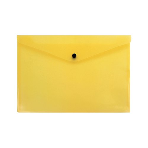 Q-CONNECT POLYPROPYLENE DOCUMENT FOLDER A4 YELLOW (PACK OF 12) KF03595
