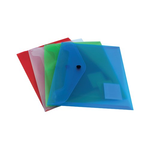Q-CONNECT POLYPROPYLENE DOCUMENT FOLDER A5 ASSORTED (12 PACK) KF03609