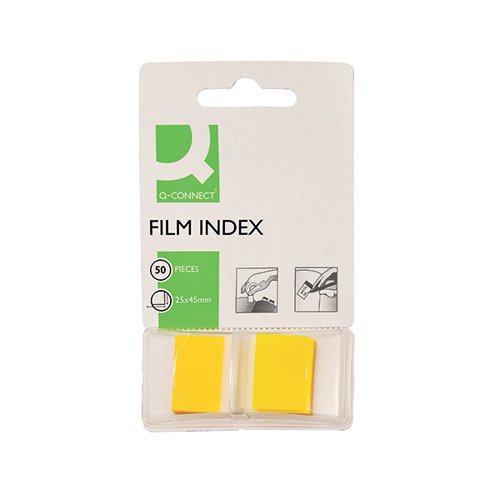 Q-CONNECT PAGE MARKER YELLOW (PACK OF 50) KF03634