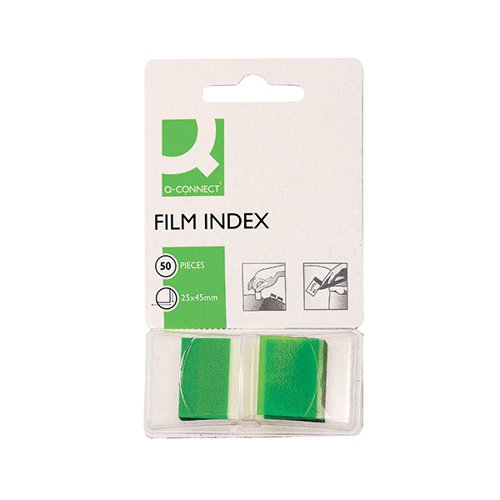 Q-CONNECT PAGE MARKER GREEN (PACK OF 50) KF03635