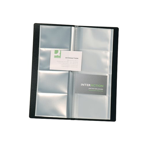 Q-CONNECT POLYPROPYLENE NAME BUSINESS CARD HOLDER 160 CARD B
