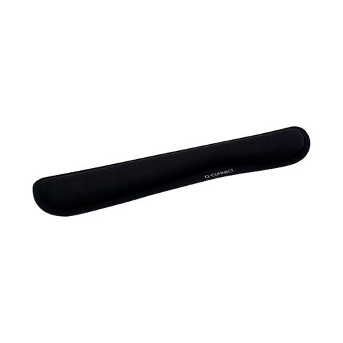 Q-CONNECT MEMORY FOAM KEYBOARD WRISTREST ANTI-SLIP RUBBER BASE BLACK KF03684
