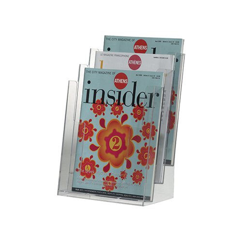 Q-CONNECT THREE POCKET LITERATURE HOLDER A4 KF04188