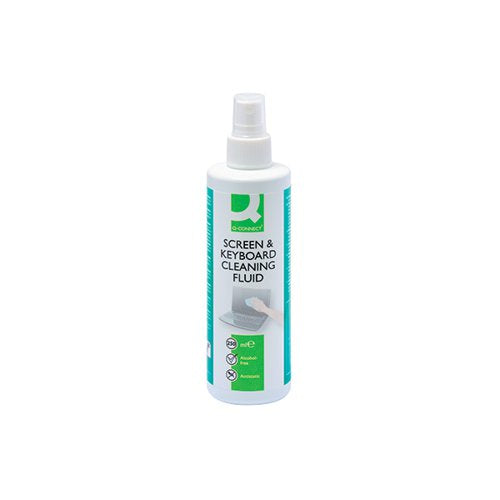 Q-CONNECT SCREEN AND KEYBOARD CLEANING FLUID 250ML KF04502