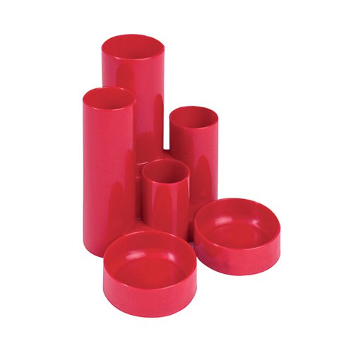 Q-CONNECT DESK TIDY RED MPTUBKPRED
