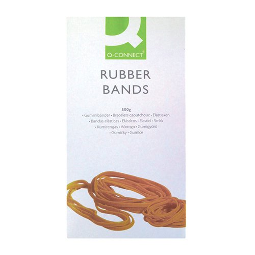 Q-CONNECT RUBBER BANDS NO.14 50.8 X 1.6MM 500G KF10523