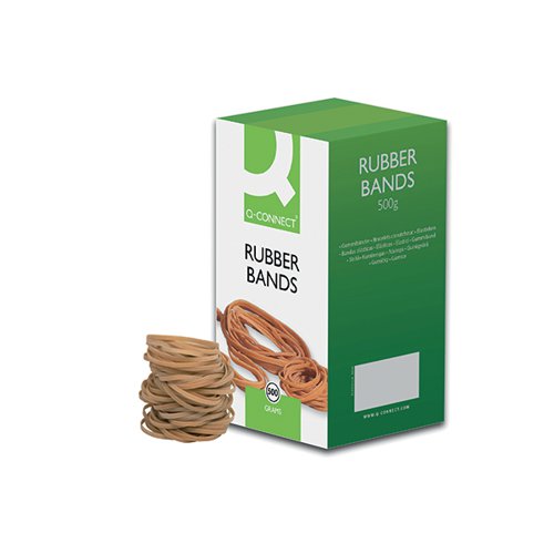 Q-CONNECT RUBBER BANDS NO.32 76.2 X 3.2MM 500G KF10537