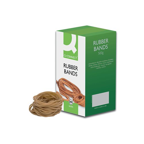 Q-CONNECT RUBBER BANDS NO.36 127 X 3.2MM 500G KF10542