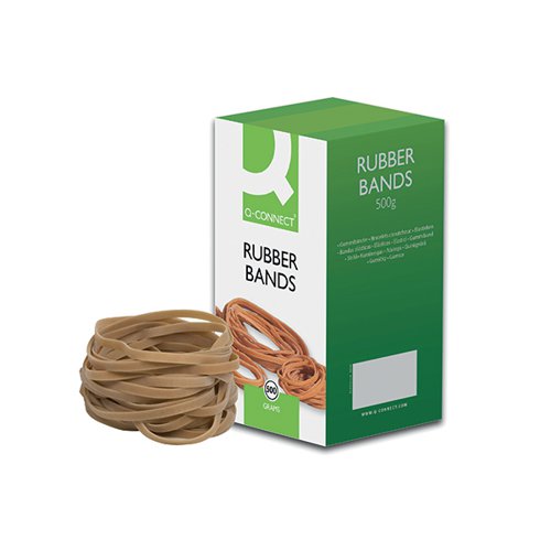 Q-CONNECT RUBBER BANDS NO.69 150 X 6MM 500G KF10554