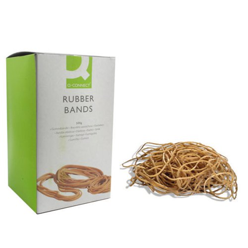 Q-CONNECT RUBBER BANDS NO.75 101.6 X 9.5MM 500G KF10560