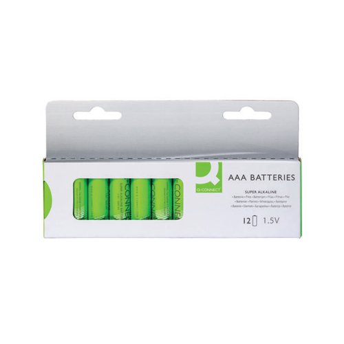 Q-CONNECT AAA ALKALINE BATTERIES (PACK OF 12) KF14342