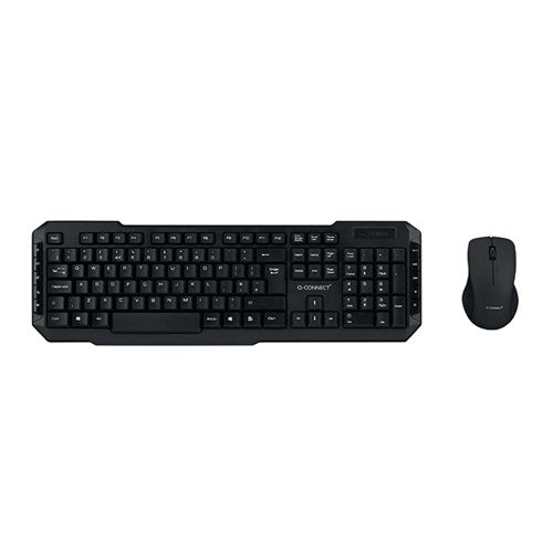 Q-CONNECT BLACK WIRELESS KEYBOARD/MOUSE KF15397