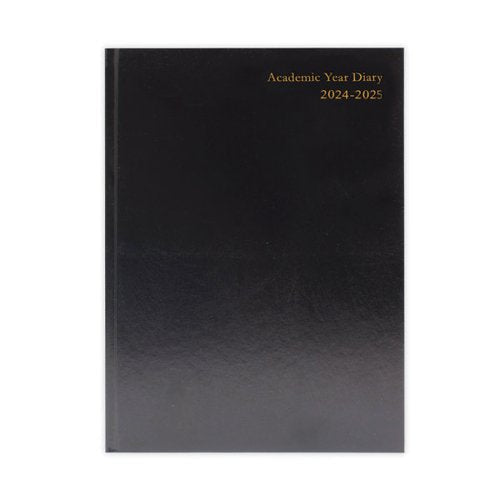 ACADEMIC DIARY DAY PER PAGE A5 BLACK 2024-25 KF1A5ABK24