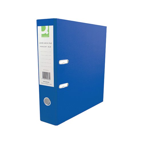 Q-CONNECT 70MM LEVER ARCH FILE POLYPROPYLENE A4 BLUE (10 PACK) KF20020