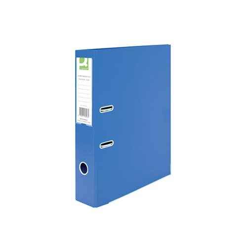 Q-CONNECT 70MM LEVER ARCH FILE POLYPROPYLENE FOOLSCAP BLUE (PACK OF 10) KF20026