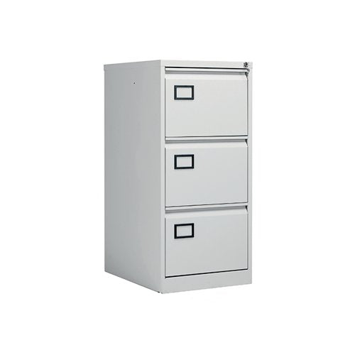 JEMINI 3 DRAWER FILING CABINET 470X622X1016MM LIGHT GREY KF2