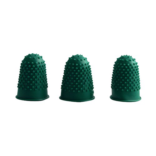 Q-CONNECT THIMBLETTES SIZE 0 GREEN (PACK OF 12) KF21508