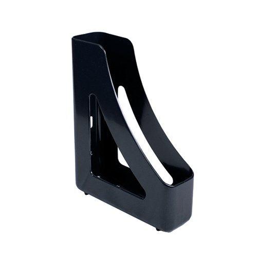 Q-CONNECT EXECUTIVE MAGAZINE RACK BLACK (DIMENSIONS: W78XD240XH305MM) KF21708