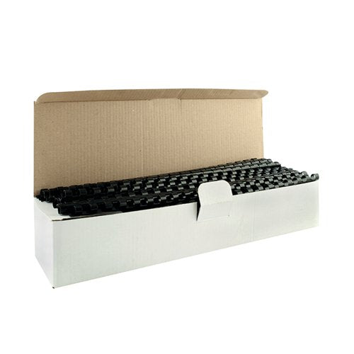 Q-CONNECT BLACK 8MM BINDING COMBS (PACK OF 100) KF24018