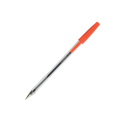 Q-CONNECT BALLPOINT PEN MEDIUM RED (50 PACK) KF26041