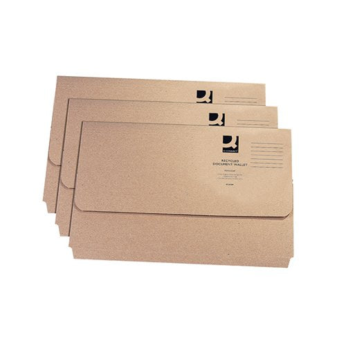 Q-CONNECT DOCUMENT WALLET FOOLSCAP BUFF (50 PACK) KF26090