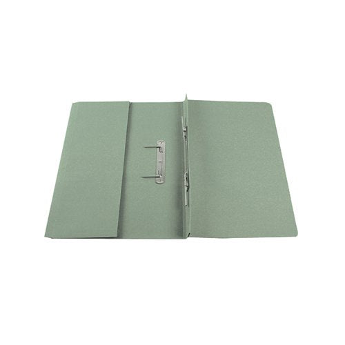 Q-CONNECT TRANSFER POCKET FILE 38MM CAPACITY FOOLSCAP GREEN